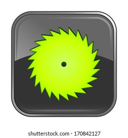 Isolated gray web icon on white background