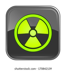 Isolated gray web icon on white background