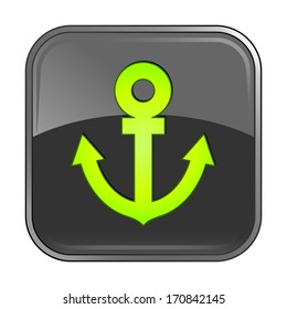 Isolated gray web icon on white background