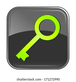 Isolated gray web icon on white background