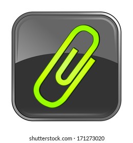 Isolated gray web icon on white background