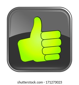 Isolated gray web icon on white background