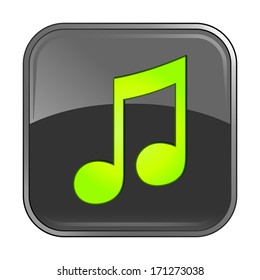 Isolated gray web icon on white background