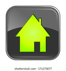 Isolated gray web icon on white background