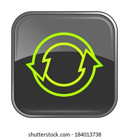 Isolated gray web icon on white background