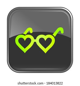 Isolated gray web icon on white background
