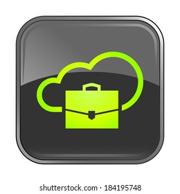 Isolated gray web icon on white background