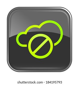 Isolated gray web icon on white background