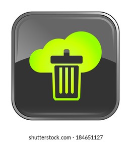 Isolated gray web icon on white background