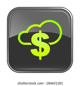 Isolated gray web icon on white background