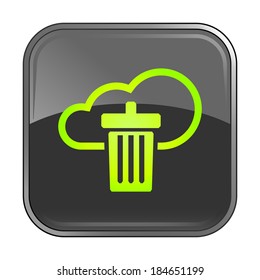 Isolated gray web icon on white background