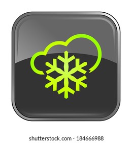 Isolated gray web icon on white background