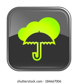 Isolated gray web icon on white background