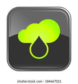 Isolated gray web icon on white background