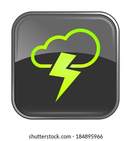 Isolated gray web icon on white background