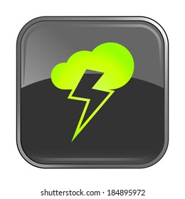 Isolated gray web icon on white background