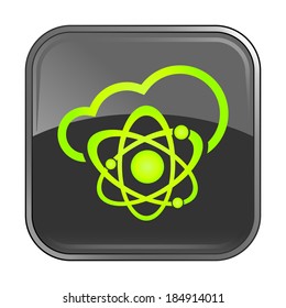 Isolated gray web icon on white background