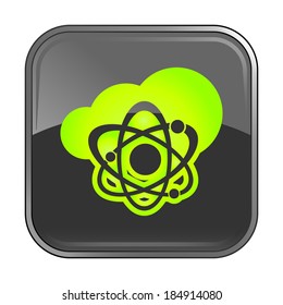 Isolated gray web icon on white background