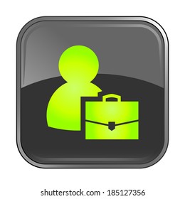 Isolated gray web icon on white background