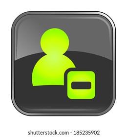 Isolated gray web icon on white background
