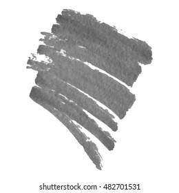 Isolated grayscale marker pen stroke scribbles, on white background. Grunge elements for your design