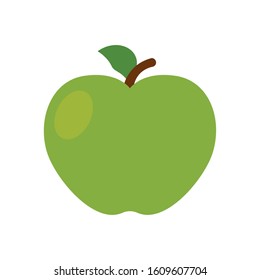 Isolated green apple icon. Thanksgiving season - Vector illustration design