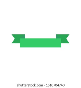 Isolated green banner icon with a white background. Simple sign banner icon. Trendy green banner icons and modern symbols for graphic and web design. .