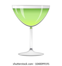 Isolated green cocktail