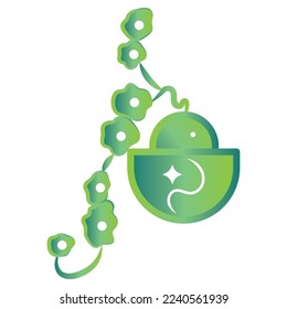 Isolated green indoor plant icon Vector