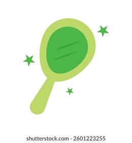 Isolated green magic mirror icon