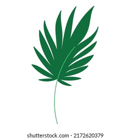 Isolated green nature leaf icon flat design Vector