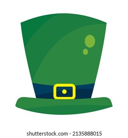 Isolated green patrick day traditional hat Vector