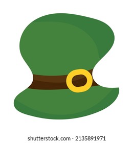 Isolated green patrick day traditional hat Vector