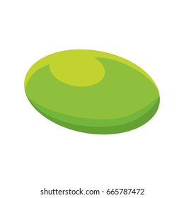 isolated green pill