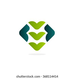 Isolated green vector arrow. Download sign. Digital icon. Navigation label. Direction pointer. Cursor.