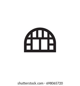 Isolated Greenhouse Icon Symbol On Clean Background. Vector Botanical Garden Element In Trendy Style.