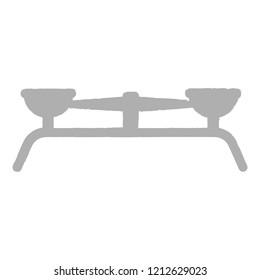Isolated grey balance icon. Vector illustration design