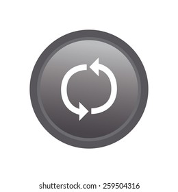 an isolated grey label with a web icon
