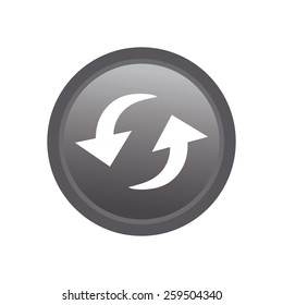 an isolated grey label with a web icon