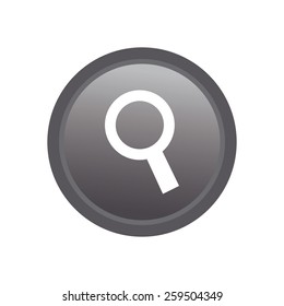 an isolated grey label with a web icon