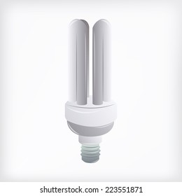 an isolated grey light bulb on a white background