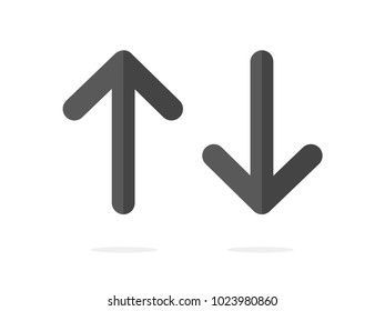isolated grey round arrows symbol set flat icon vector design paperwork
