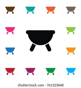 Isolated Grill Icon. Equipment Vector Element Can Be Used For Brazier, Bbq, Barbecue Design Concept.