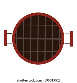 Isolated grill icon on a white backgrund, Vector illustration