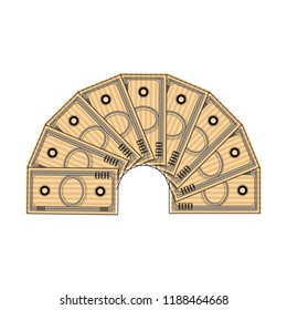 Isolated group of bills