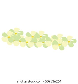Isolated group of flowers, Spa icon vector illustration
