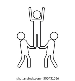 Isolated group of pictograms design