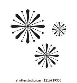 Isolated group of snowflakes. Vector illustration design