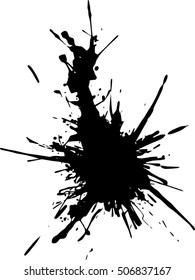 isolated grunge blot