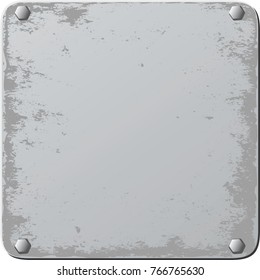 isolated grunge plaque